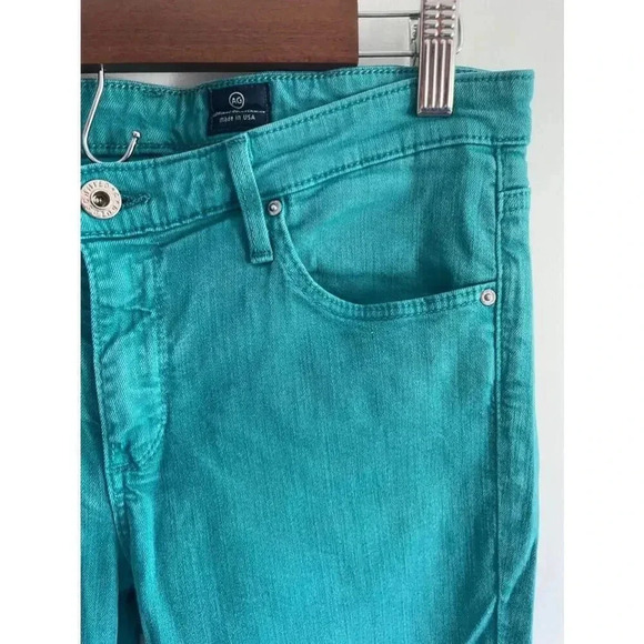 AG Adriano Goldschmied Women's The Legging Super Skinny Jeans 29R Teal 0293 - Picture 3 of 15